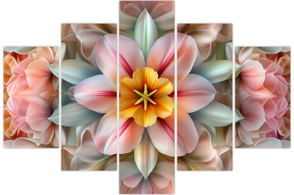 Slika - Kaleidoskopski cvijet (150x105 cm)