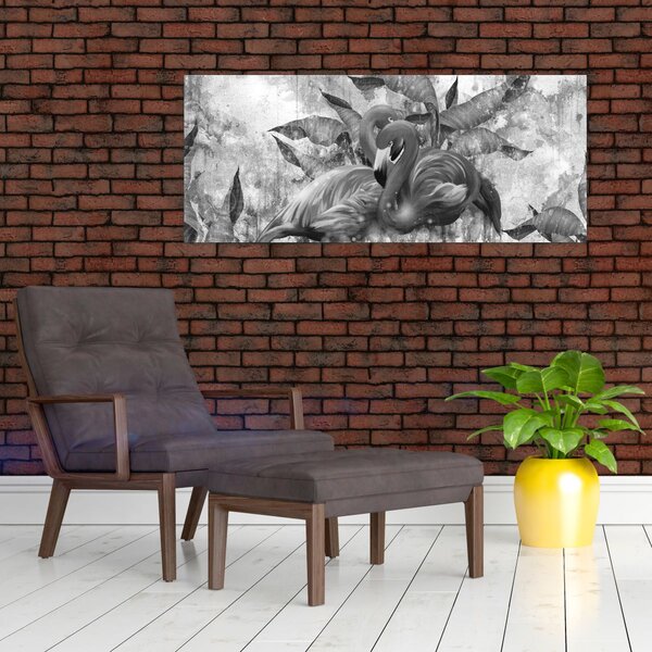 Slika - grafit flamingo (120x50 cm)