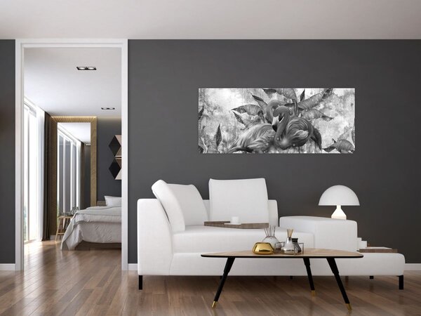 Slika - grafit flamingo (120x50 cm)