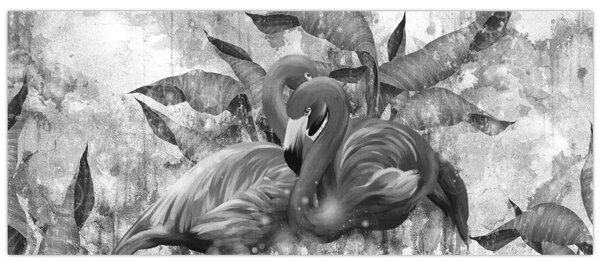 Slika - grafit flamingo (120x50 cm)