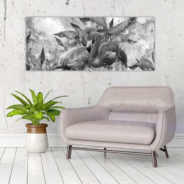 Slika - grafit flamingo (120x50 cm)