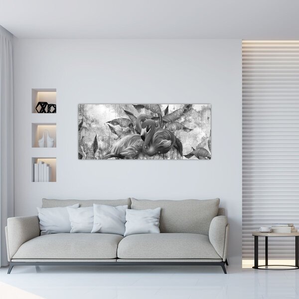 Slika - grafit flamingo (120x50 cm)