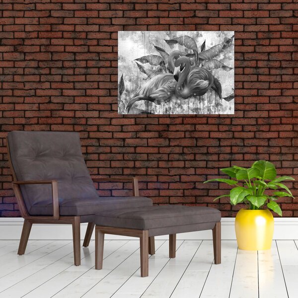Slika - grafit flamingo (70x50 cm)