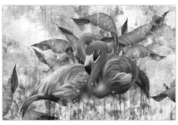 Slika - grafit flamingo (90x60 cm)