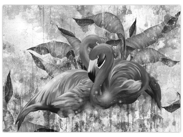 Slika - grafit flamingo (70x50 cm)