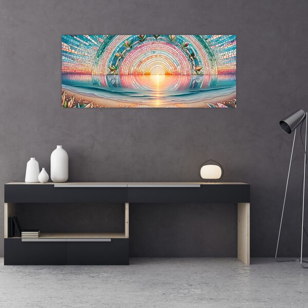 Slika – Mozaik zalaska sunca (120x50 cm)