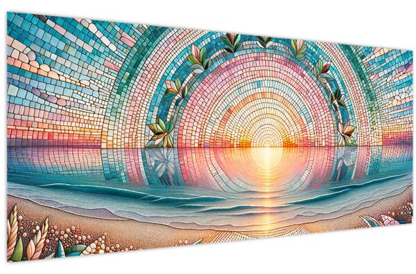 Slika – Mozaik zalaska sunca (120x50 cm)