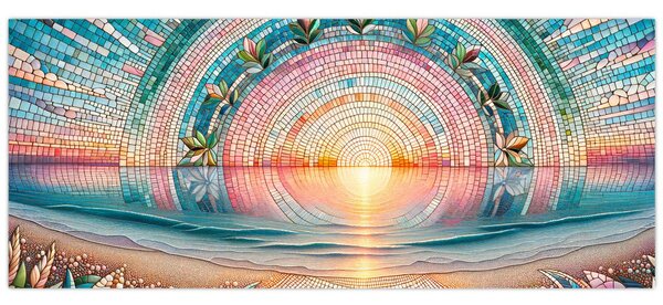 Slika – Mozaik zalaska sunca (120x50 cm)