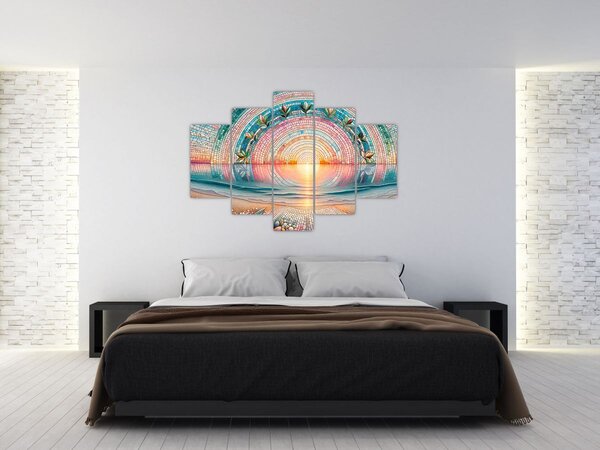 Slika – Mozaik zalaska sunca (150x105 cm)