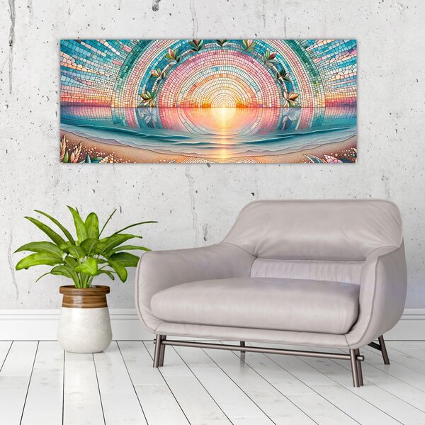 Slika – Mozaik zalaska sunca (120x50 cm)