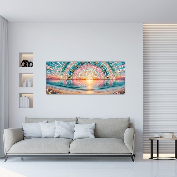 Slika – Mozaik zalaska sunca (120x50 cm)