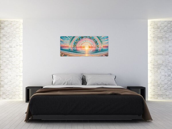 Slika – Mozaik zalaska sunca (120x50 cm)