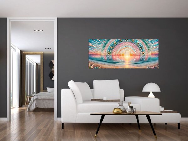 Slika – Mozaik zalaska sunca (120x50 cm)