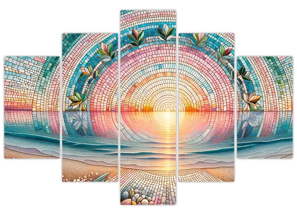 Slika – Mozaik zalaska sunca (150x105 cm)