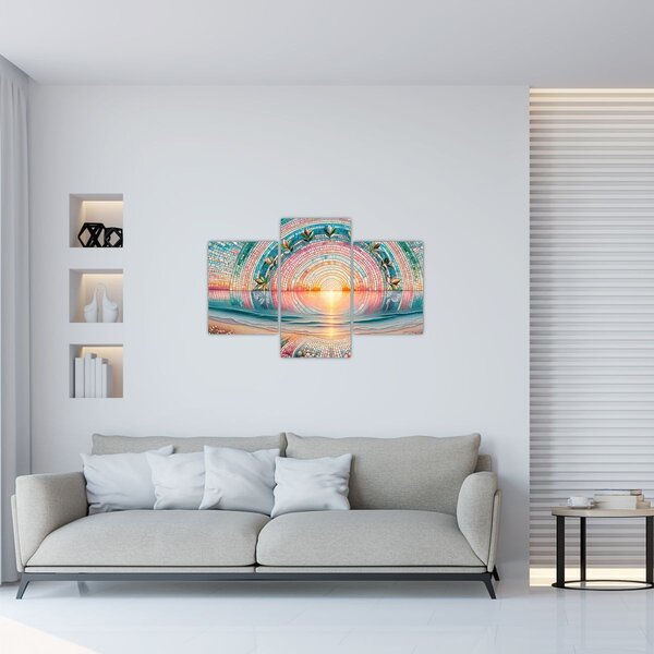 Slika – Mozaik zalaska sunca (90x60 cm)