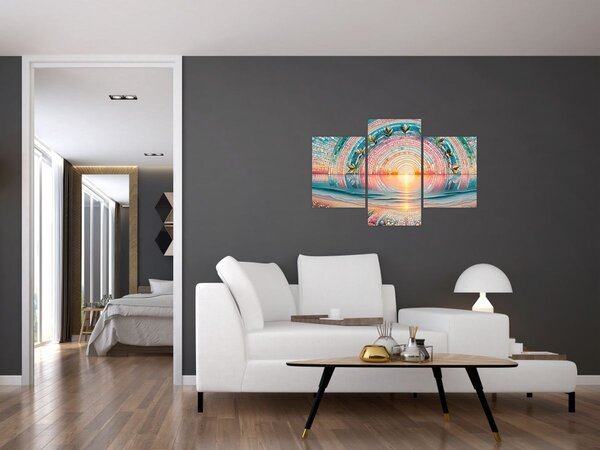 Slika – Mozaik zalaska sunca (90x60 cm)