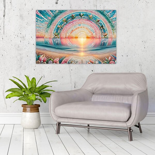 Slika – Mozaik zalaska sunca (90x60 cm)