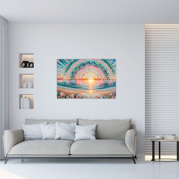 Slika – Mozaik zalaska sunca (90x60 cm)