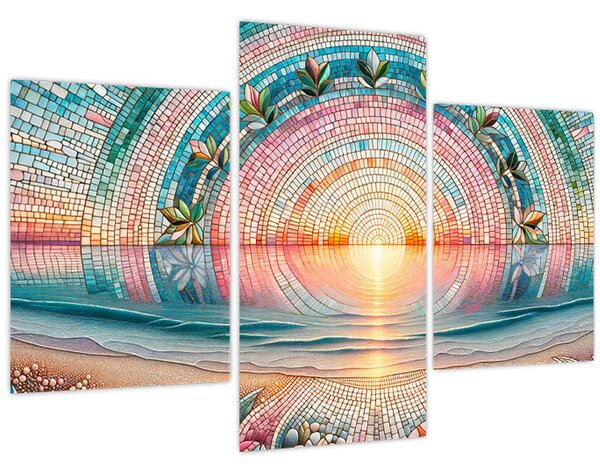 Slika – Mozaik zalaska sunca (90x60 cm)