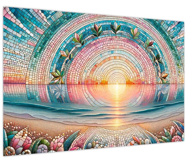 Slika – Mozaik zalaska sunca (90x60 cm)