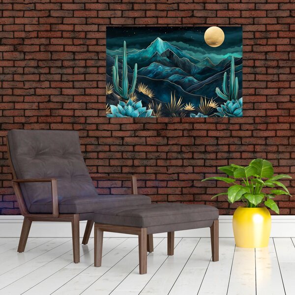 Slika - Tirkizna noć (90x60 cm)