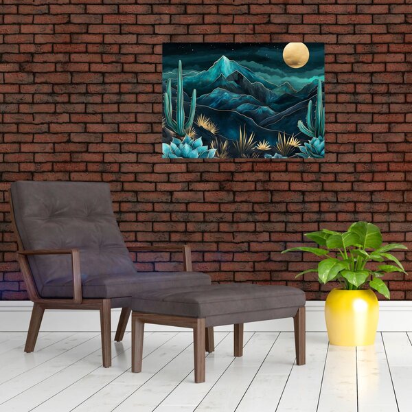 Slika - Tirkizna noć (70x50 cm)