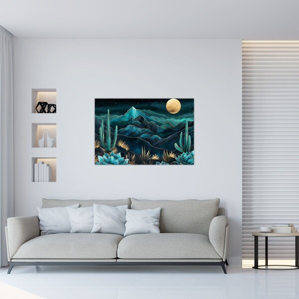 Slika - Tirkizna noć (90x60 cm)