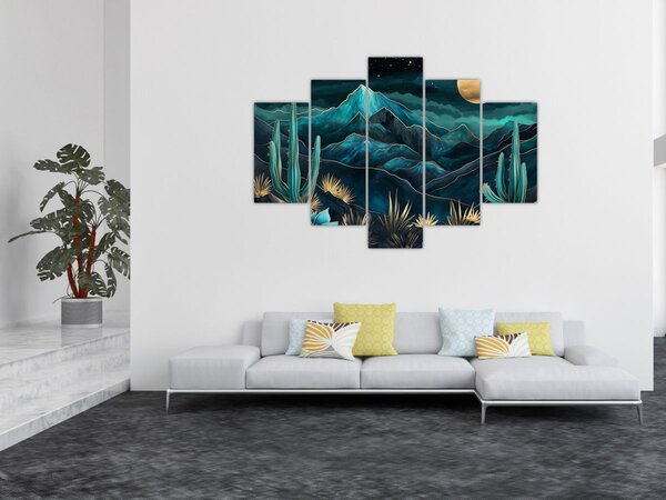 Slika - Tirkizna noć (150x105 cm)