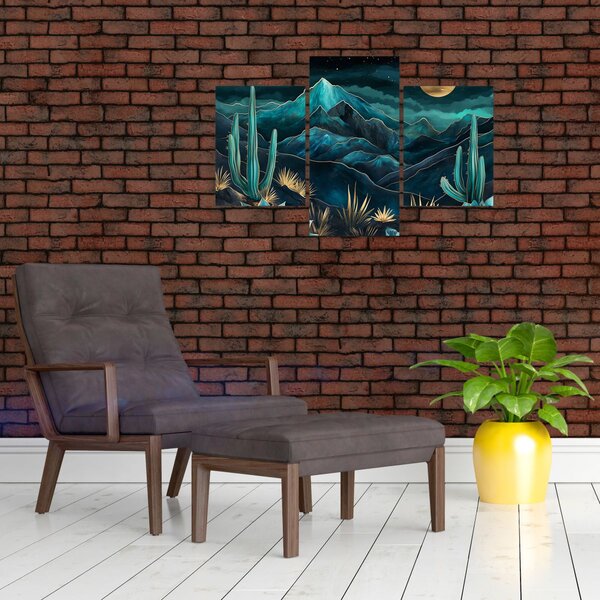 Slika - Tirkizna noć (90x60 cm)