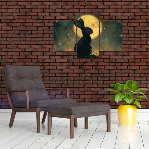 Slika - Zec s mjesecom (90x60 cm)