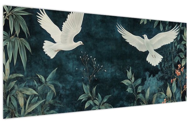 Slika - Dva goluba (120x50 cm)