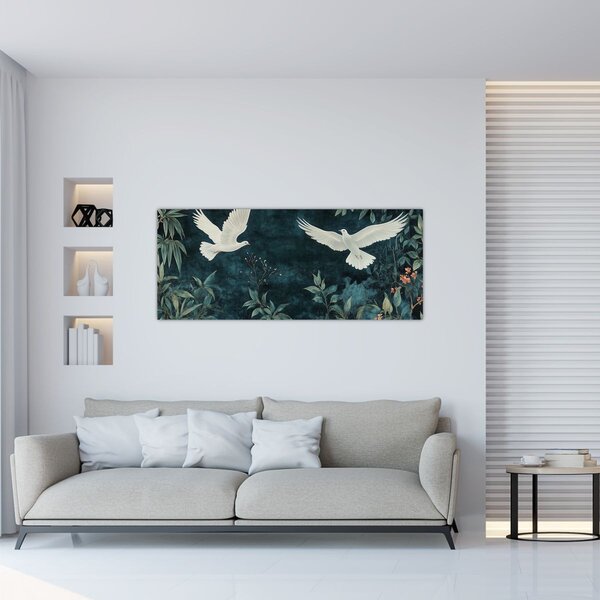 Slika - Dva goluba (120x50 cm)