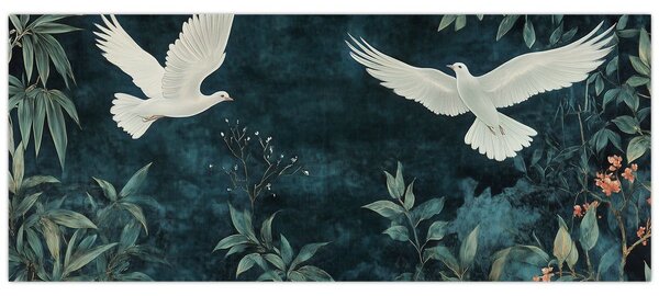 Slika - Dva goluba (120x50 cm)