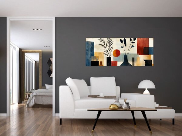 Slika - Kubističke vaze (120x50 cm)