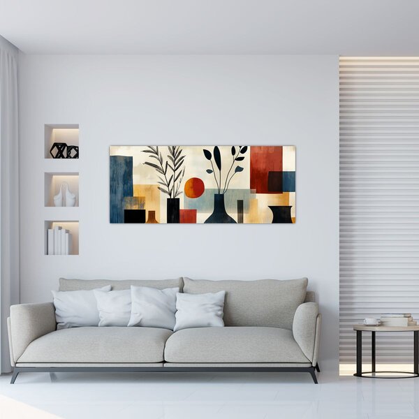 Slika - Kubističke vaze (120x50 cm)