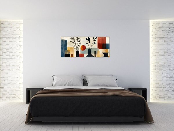 Slika - Kubističke vaze (120x50 cm)