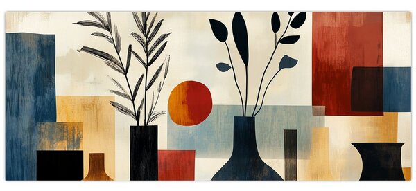 Slika - Kubističke vaze (120x50 cm)