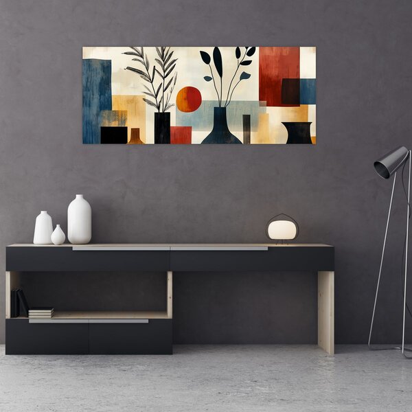 Slika - Kubističke vaze (120x50 cm)