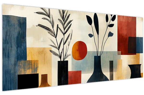 Slika - Kubističke vaze (120x50 cm)