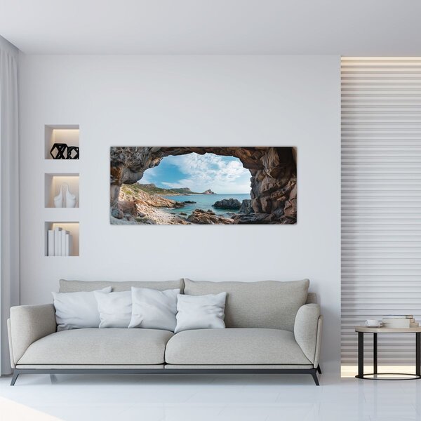 Slika - Špilja uz more (120x50 cm)