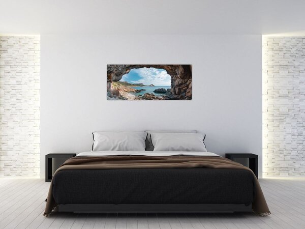 Slika - Špilja uz more (120x50 cm)