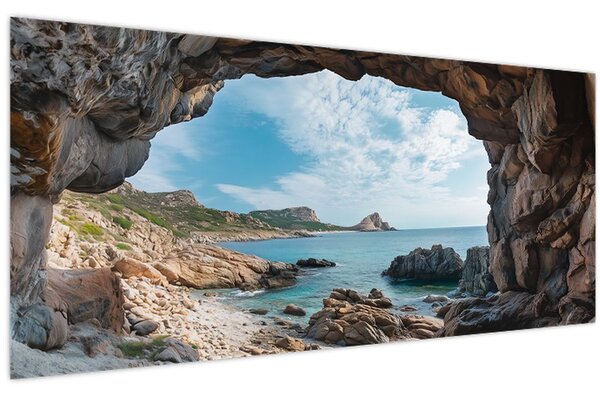 Slika - Špilja uz more (120x50 cm)