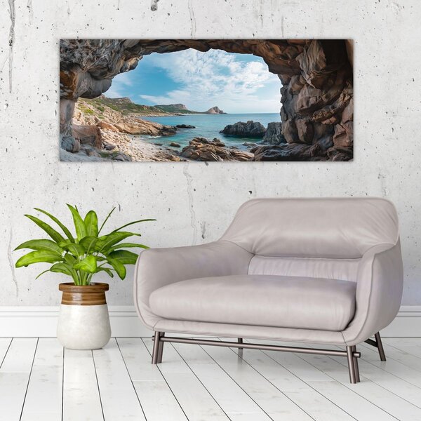 Slika - Špilja uz more (120x50 cm)