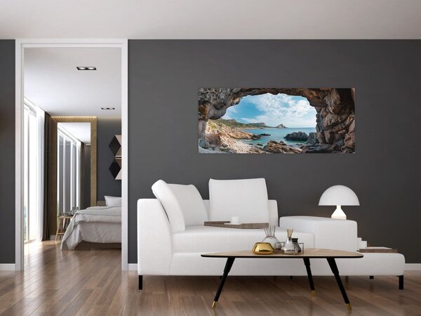 Slika - Špilja uz more (120x50 cm)