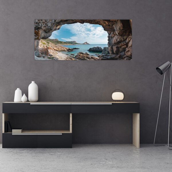Slika - Špilja uz more (120x50 cm)