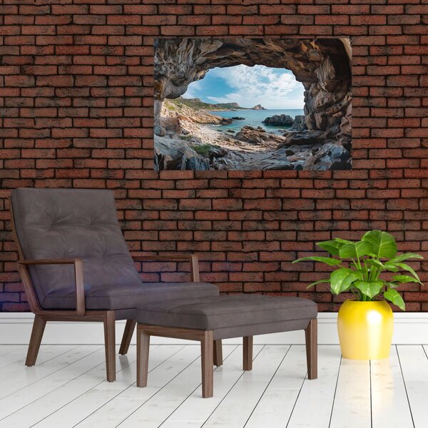 Slika - Špilja uz more (90x60 cm)