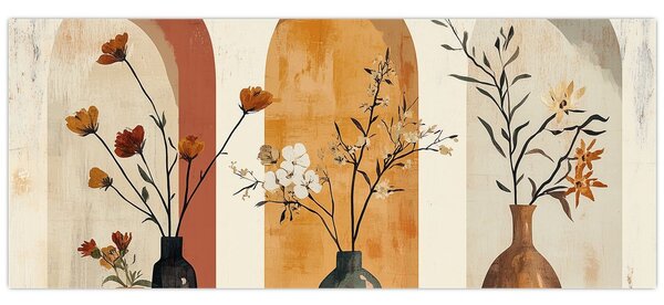 Slika - Vaze u lukovima (120x50 cm)