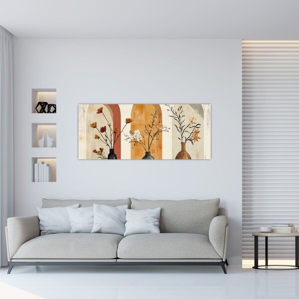 Slika - Vaze u lukovima (120x50 cm)