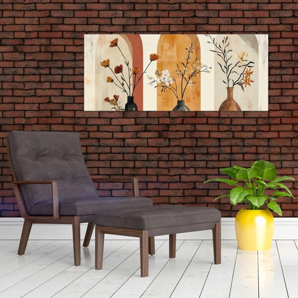 Slika - Vaze u lukovima (120x50 cm)