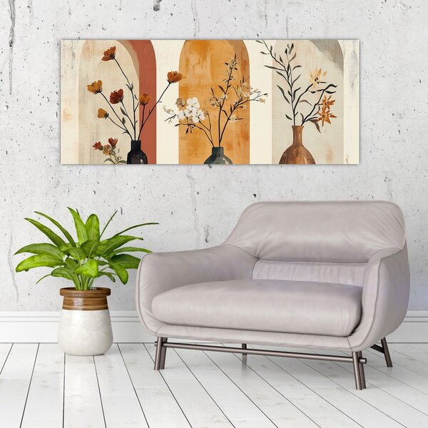 Slika - Vaze u lukovima (120x50 cm)